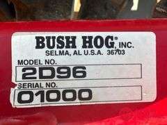 Bush Hog  2D96  Disk - 8FT