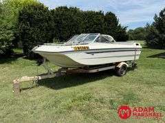 1976  Mark Twain Marin  V-Hull Boat w/Trailer - 16FT