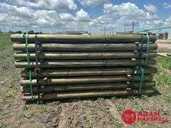(80) Southern Yellow Pine Copper Treated Posts (sold 80 x bid)