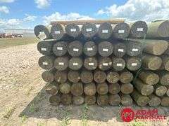 (84) Southern Yellow Pine Copper Treated Posts (sold 84 x bid)