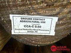 (80) Southern Yellow Pine Copper Treated Posts (sold 80 x bid)
