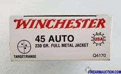 Winchester Target/Range 45 Auto - 230 Gr FMJ (5 X 50)