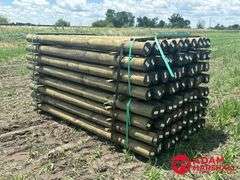 (80) Southern Yellow Pine Copper Treated Posts (sold 80 x bid)