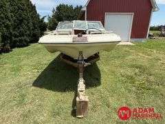 1976  Mark Twain Marin  V-Hull Boat w/Trailer - 16FT