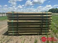 (72) Southern Yellow Pine Copper Treated Posts (sold 72 x bid)