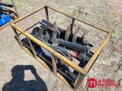 Unused 2024 AGT SSECAG-Y Heavy Duty Auger For Skid Steer