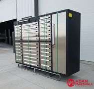 Unused Steelman Tool Box - 35 Drawer, 1 Door + Top Lid Compartment - 85"W X 22.5"D X 57"H