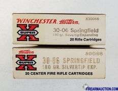 Winchester/Western 30-06 Springfield - 180 Gr Silvertip Expanding (2 X 20)