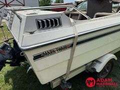 1976  Mark Twain Marin  V-Hull Boat w/Trailer - 16FT