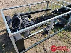 Unused Great Bear Trencher For Skid Steer, 40" depth x 6" width