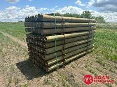 (72) Southern Yellow Pine Copper Treated Posts (sold 72 x bid)