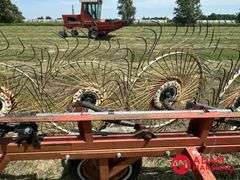 H&S  12 Wheel  Bi-Fold Rake
