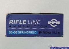 PPU Rifle Line 30-06 Springfield - 150 Gr SP (2 X 20)