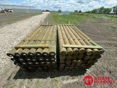 (84) Southern Yellow Pine Copper Treated Posts (sold 84 x bid)