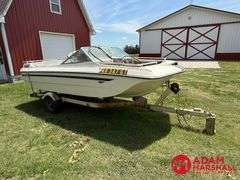 1976  Mark Twain Marin  V-Hull Boat w/Trailer - 16FT