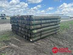 (84) Southern Yellow Pine Copper Treated Posts (sold 84 x bid)