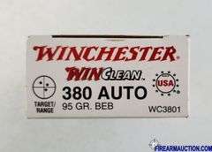 Winchester Target/Range WinClean 380 Auto - 95 Gr BEB (2 X 50)