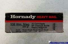 Hornady Heavy Mag 338 Win Mag - 225 Gr SP Interlock (1 X 20)