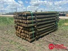 (80) Southern Yellow Pine Copper Treated Posts (sold 80 x bid)