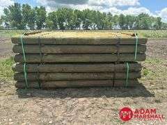 (84) Southern Yellow Pine Copper Treated Posts (sold 84 x bid)