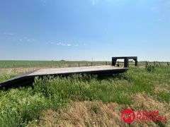 1981  Blair  Gooseneck Flat Bed Trailer - 25FT