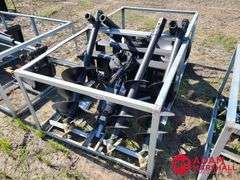 Unused Greatbear Post Hole Auger w/ 3 bits