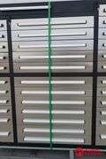 Unused Steelman Tool Box - 35 Drawer, 1 Door + Top Lid Compartment - 85"W X 22.5"D X 57"H