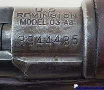 Remington Model 03-A3 Bolt Action Rifle - SN:  3944435