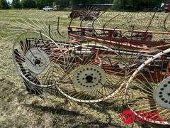 H&S  12 Wheel  Bi-Fold Rake