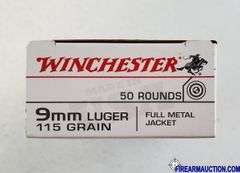 Winchester Target/Range 9 MM Luger - 115 Gr FMJ (4 X 50)