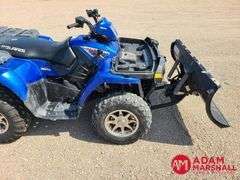 2008  Polaris  Sportsman 800   ATV w/ Snowplow