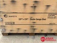 Unused  KJ  22FT x 23FT   Double Garage Metal Building