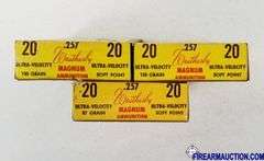 Vintage Weatherby 257 Weatherby Magnum - Soft Point :  87 Gr (1 X 20) + 100 Gr (1 X 20 + 16  & 2 Brass)
