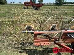 H&S  12 Wheel  Bi-Fold Rake