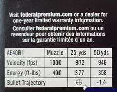 Federal/American Eagle 40 S&W - 180 Gr FMJ (1 X 50)