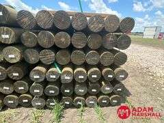 (84) Southern Yellow Pine Copper Treated Posts (sold 84 x bid)