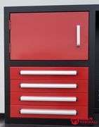 Unused Steelman Tool Box - Red - 18 Drawer & 4 Door, 87"W x 22"D x 67"H