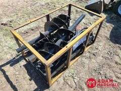Unused 2024 AGT SSECAG-Y Heavy Duty Auger For Skid Steer