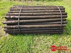 (90) Southern Yellow Pine Creosote Treated Posts