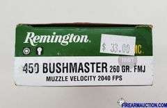 Ruger American Ranch Bolt Action Rifle - 450 Bushmaster - SN:  690580756