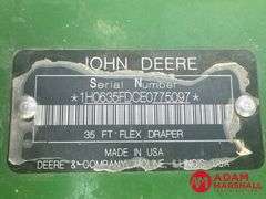 2014  John Deere  635FD  Flex Draper - 35FT