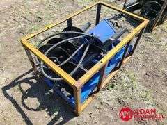 Unused 2024 AGT SSECAG-Y Heavy Duty Auger For Skid Steer