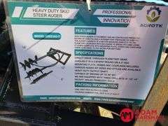 Unused 2024 AGT SSECAG-Y Heavy Duty Auger For Skid Steer
