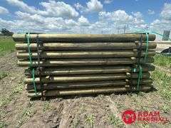 (80) Southern Yellow Pine Copper Treated Posts (sold 80 x bid)