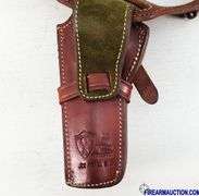 Safariland Leather Revolver Holster (43  22 Cal SA) & Seigle's Gun Belt (361 32 22)