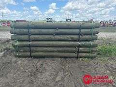 (84) Southern Yellow Pine Copper Treated Posts (sold 84 x bid)