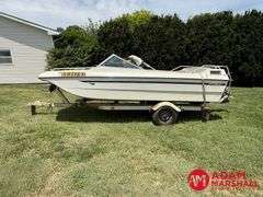 1976  Mark Twain Marin  V-Hull Boat w/Trailer - 16FT