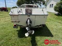 1976  Mark Twain Marin  V-Hull Boat w/Trailer - 16FT