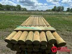(72) Southern Yellow Pine Copper Treated Posts (sold 72 x bid)