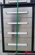 Unused Steelman Tool Box - Stainless Steel, 30 Drawer & 2 Door - 114"W x 25"D x  77"H